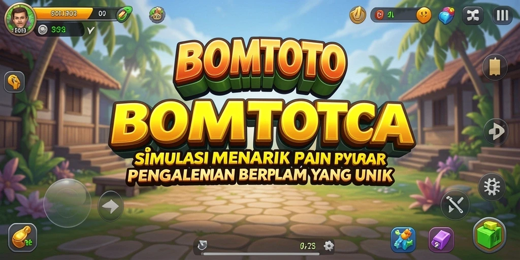 Screenshot gameplay BOMTOTO yang menunjukkan aksi mendebarkan di dalam game.