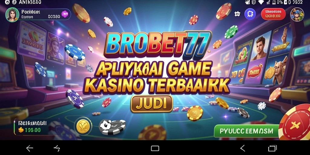Tampilan menawan dari gameplay Kasino di BROBET77.