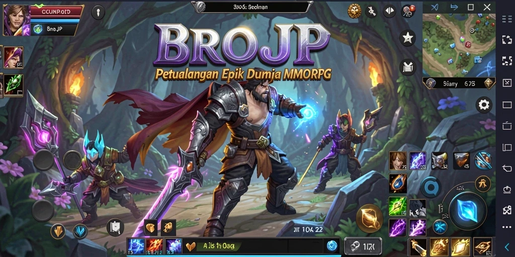 Tampilan luar biasa dari gameplay BROJP yang mendebarkan.