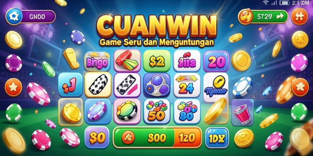 Screenshot gameplay CUANWIN menampilkan suasana seru permainan Bingo.
