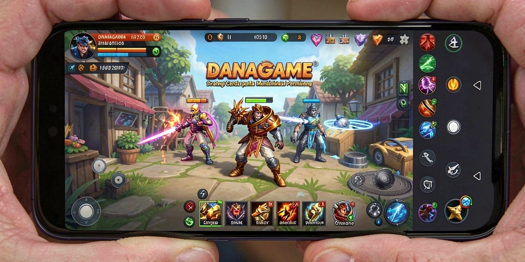 Gambaran mendetail gameplay strategi di DANAGAME.