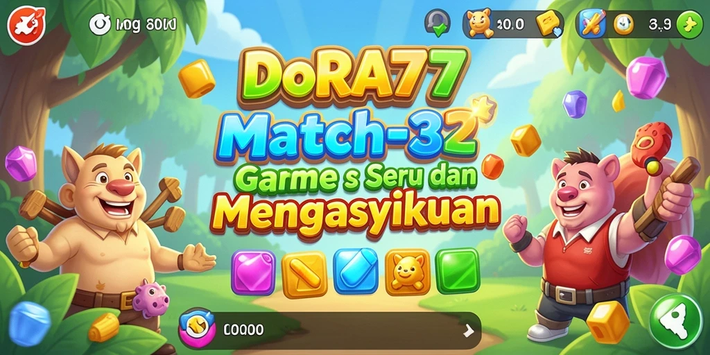 Tampilan gameplay DORA77 yang menakjubkan dan seru.