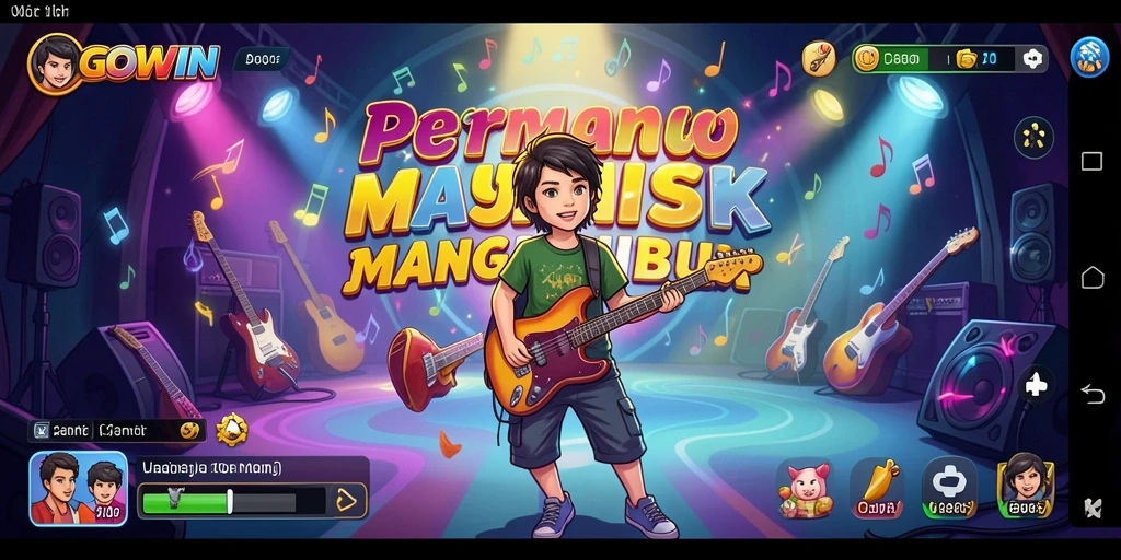 Screenshot gameplay GOWIN menampilkan interaksi pengguna yang menyenangkan.