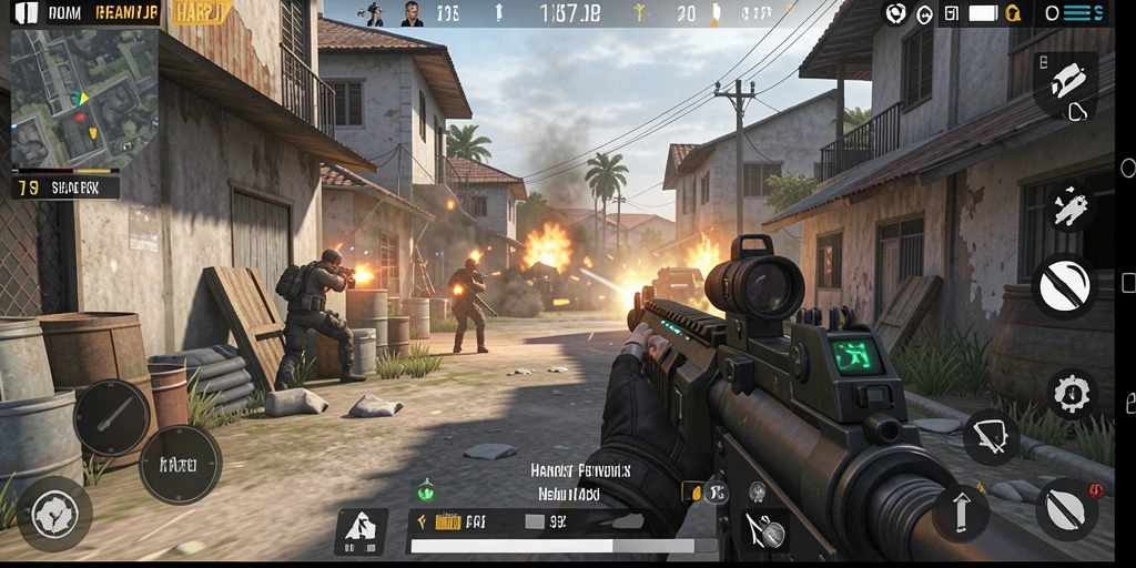 Tampilan menegangkan dalam gameplay HARAPJP yang seru.