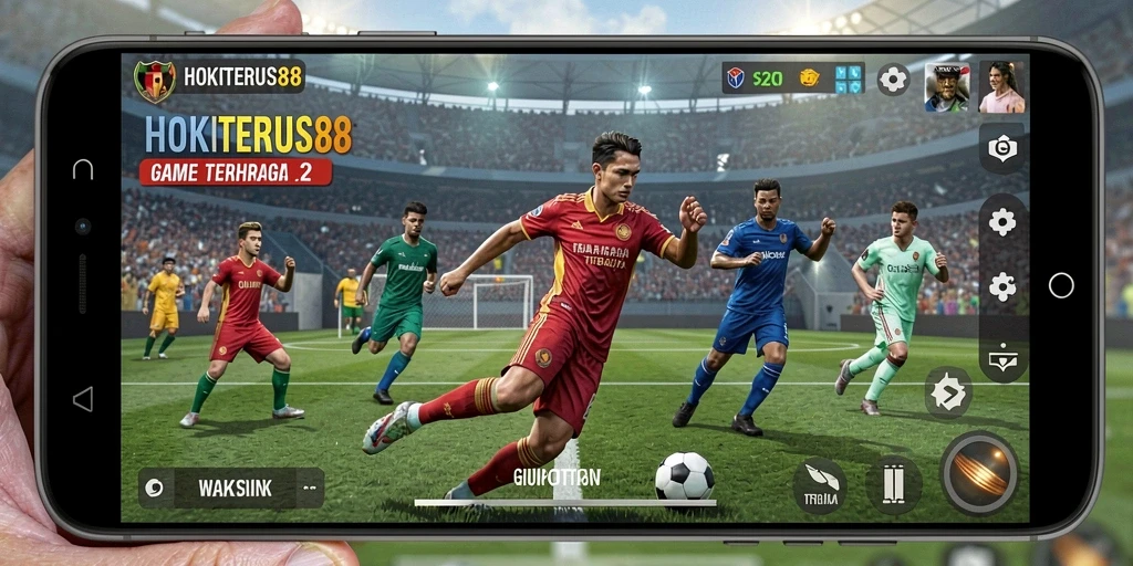 Tampilan gameplay HOKITERUS88 yang mendebarkan saat pertandingan berlangsung.