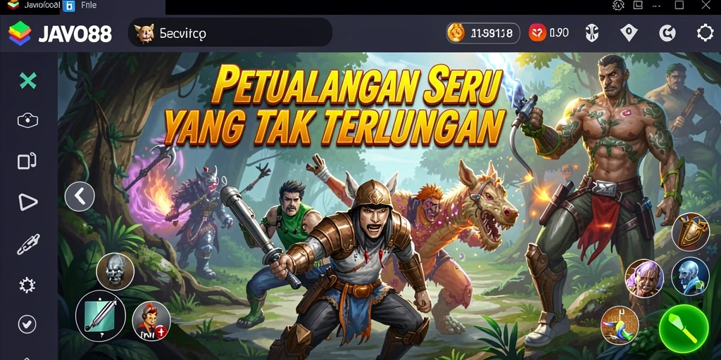 Tampilan menarik dari gameplay seru JAVO88 di dunia petualangan.