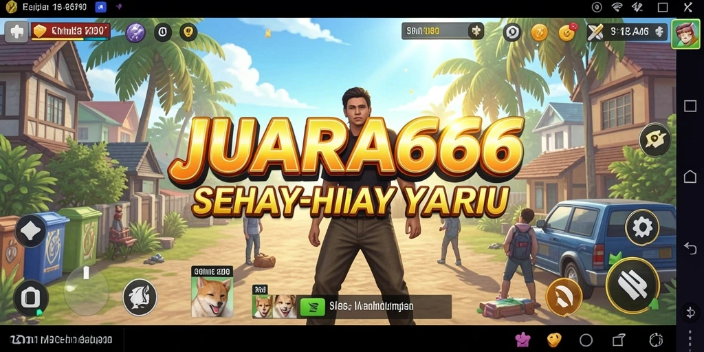 Screenshot gameplay JUARA666 menampilkan interaksi dalam simulasi kehidupan.