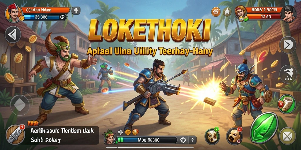 Tampilan utama aplikasi LOKETHOKI dengan fitur-fitur Utility.