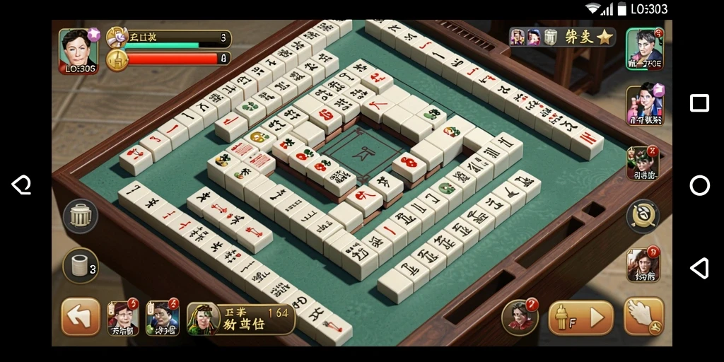Tampilan gameplay Mahjong yang menyenangkan di LOS303.