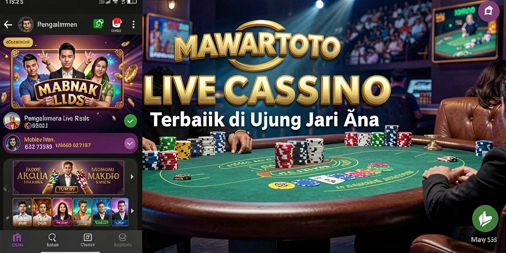 Gameplay Live Casino menarik di MAWARTOTO dengan dealer langsung.