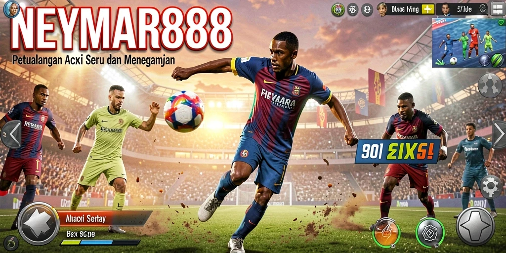 Tampilan gameplay seru dari NEYMAR88 dengan aksi penuh adrenalin.