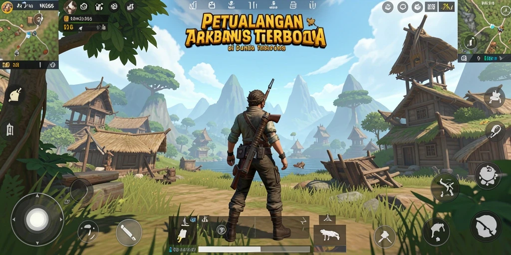Tangkapan layar NK666 menampilkan petualangan seru di dunia terbuka.