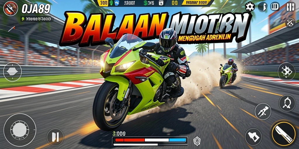 Gameplay balapan seru di OJA89 dengan grafis menakjubkan.