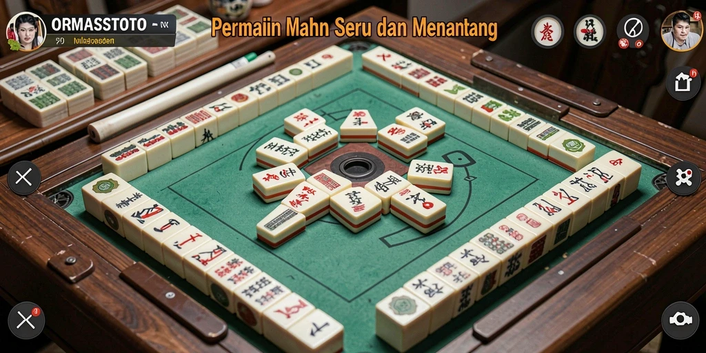 Tampilan gameplay ORMASSTOTO dengan elemen Mahjong yang menyenangkan.