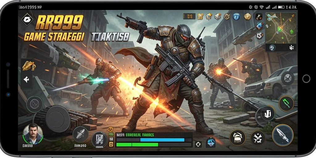 Screenshot gameplay RR999 yang menunjukkan aksi taktis dan strategi mendalam.