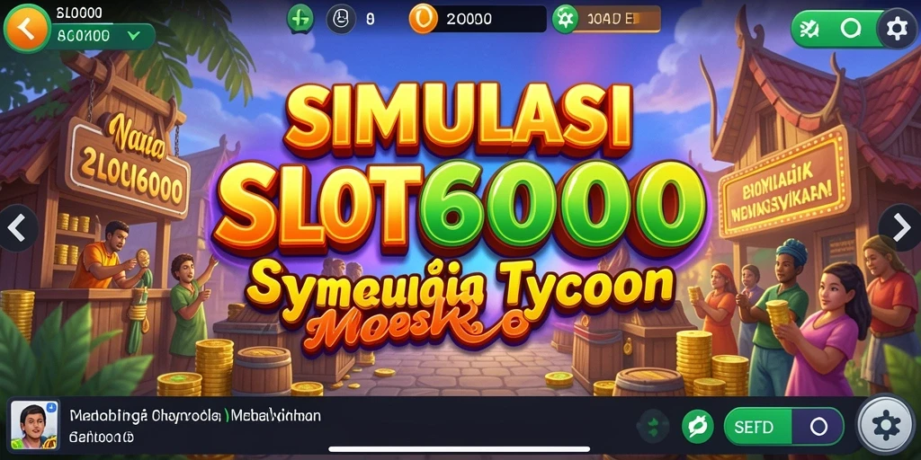 Tampilan gameplay SLOT6000 yang menarik dan dinamis.