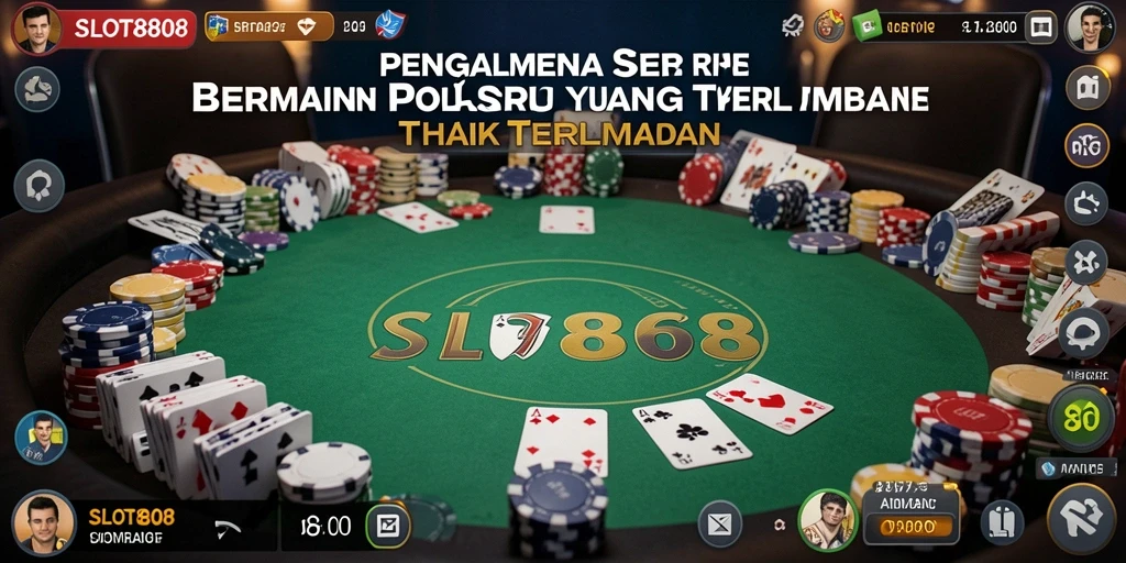 Tampilan menarik dari SLOT8808 menampilkan gameplay Poker seru.