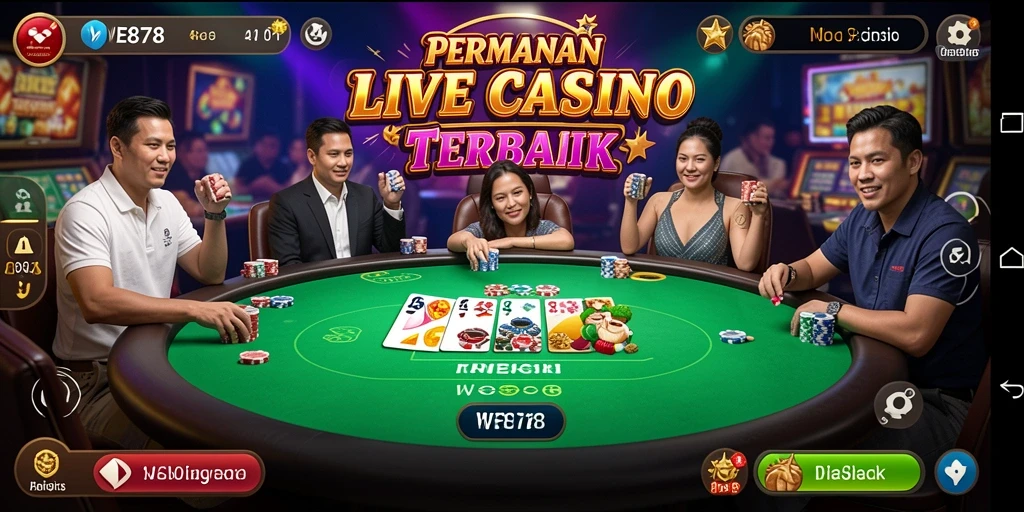 Tampilan gameplay Live Casino yang memukau di WE878.
