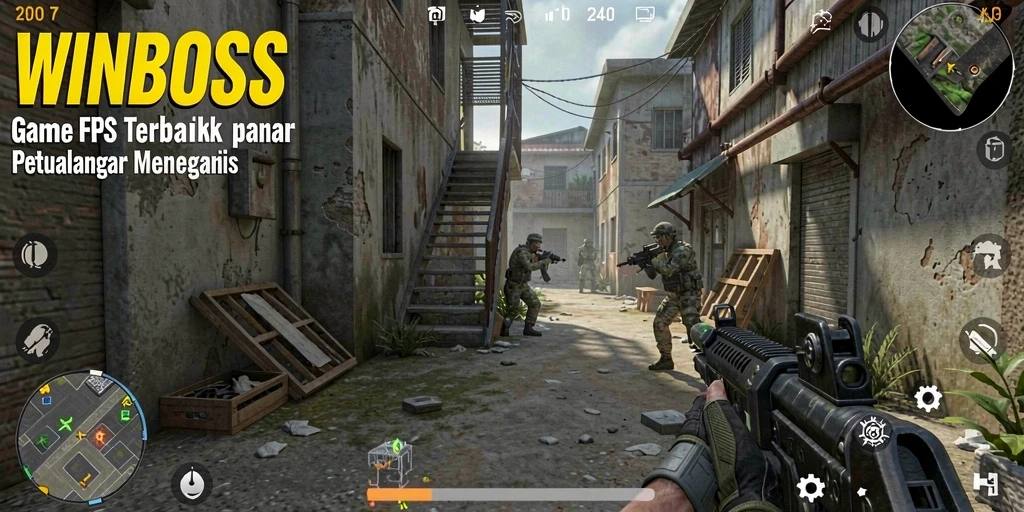 Tangkap aksi seru gameplay FPS dalam WINBOSS.